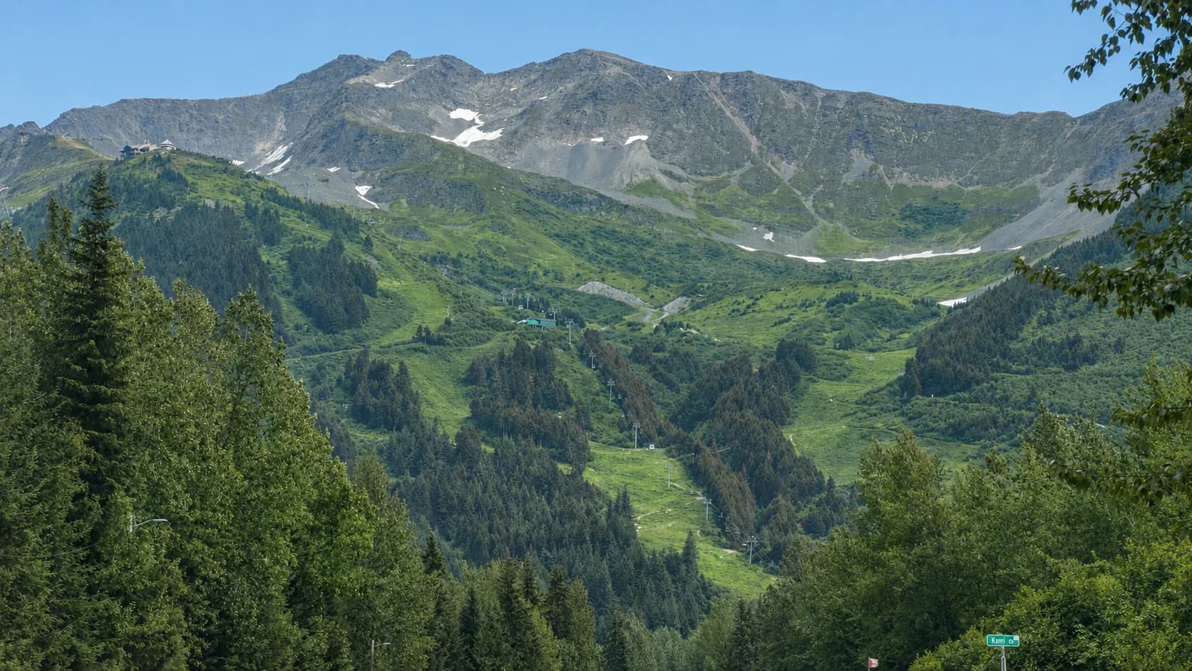 Mount Alyeska and the ski resort above Girdwood