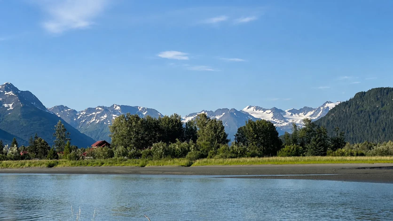 The Placer River valley near the Alaska Wildlife Conservation Center